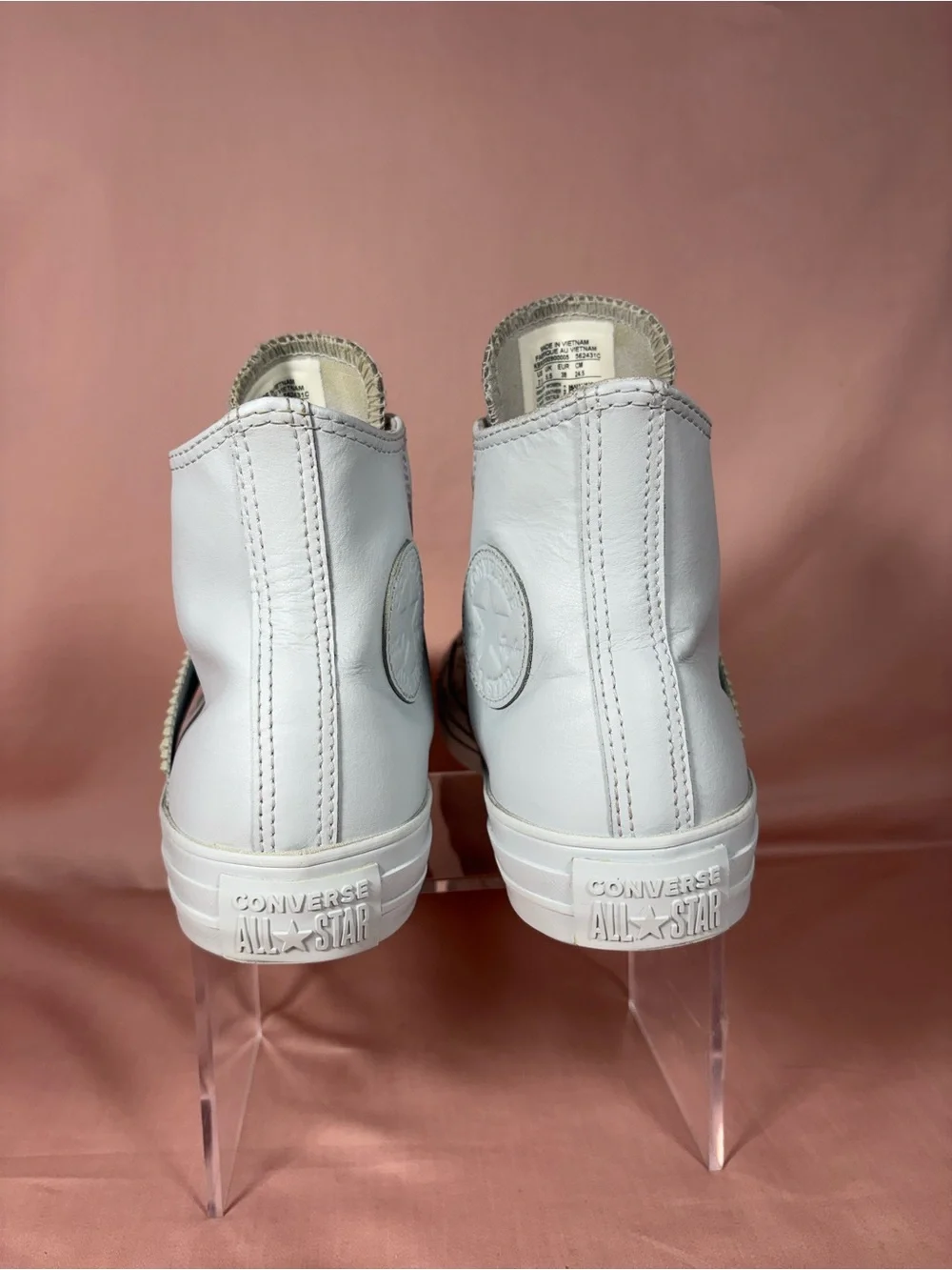 Converse All Star Women's High Top Sneakers Punk Stud Strap Closure Size 7.5